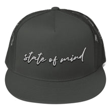 Load image into Gallery viewer, "State of Mind" Snapback Trucker Cap (Color options available)