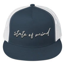 Load image into Gallery viewer, "State of Mind" Snapback Trucker Cap (Color options available)