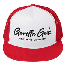Load image into Gallery viewer, Grey Scale Gorilla Godz Trucker Cap