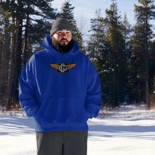 Load image into Gallery viewer, shirt, long sleeve, collegiate sweatshirts, embroidered hoodies, embroidery hoodies, grey hoodie champion, champion crew neck, champions crewneck, champion zip up hoodie, university sweatshirt, university sweatshirts, essentials hoodie sizing, essentials size chart, embroidered hoodies men's, embroidered hoodie men's, embroidered sweatshirts men's, men's embroidered sweatshirt