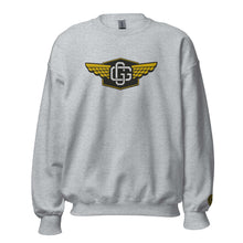 Load image into Gallery viewer, shirt, long sleeve, collegiate sweatshirts, embroidered hoodies, embroidery hoodies, grey hoodie champion, champion crew neck, champions crewneck, champion zip up hoodie, university sweatshirt, university sweatshirts, essentials hoodie sizing, essentials size chart, embroidered hoodies men's, embroidered hoodie men's, embroidered sweatshirts men's, men's embroidered sweatshirt