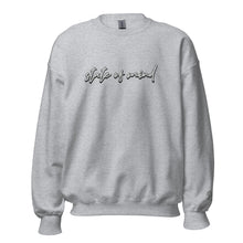 Load image into Gallery viewer, "State of Mind" Embroidered Unisex Sweatshirt (Color options available)