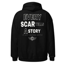 Load image into Gallery viewer, Every Scar Tells a Story Embroidered/DTG Unisex Hoodie