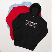 Load image into Gallery viewer, Struggles into Victories Unisex Hoodie