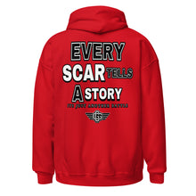 Load image into Gallery viewer, Every Scar Tells a Story Embroidered/DTG Unisex Hoodie