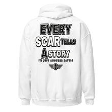 Load image into Gallery viewer, Every Scar Tells a Story Embroidered/DTG Unisex Hoodie