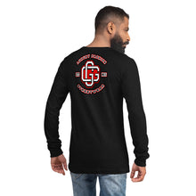 Load image into Gallery viewer, Red & White Unisex Long Sleeve Tee (Color options available)
