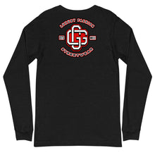 Load image into Gallery viewer, Red & White Unisex Long Sleeve Tee (Color options available)