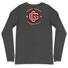 Load image into Gallery viewer, Red & White Unisex Long Sleeve Tee (Color options available)