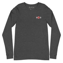 Load image into Gallery viewer, Red & White Unisex Long Sleeve Tee (Color options available)