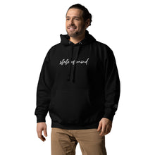 Load image into Gallery viewer, "State of Mind" Embroidered Unisex Hoodie (Color options available)