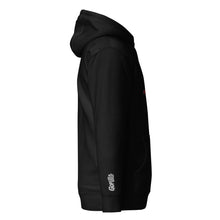 Load image into Gallery viewer, Side view of the Gorilla Boss Mindset Pullover Hoodie in black, showcasing its sleek design and premium fabric.