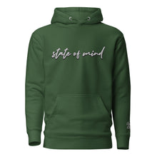 Load image into Gallery viewer, "State of Mind" Embroidered Unisex Hoodie (Color options available)
