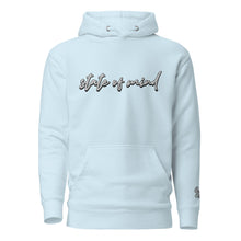 Load image into Gallery viewer, "State of Mind" Embroidered Unisex Hoodie (Color options available)