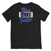 Load image into Gallery viewer, Blue Collar Baller Unisex Short Sleeve V-Neck T-Shirt (Color options available)
