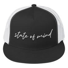 Load image into Gallery viewer, &quot;State of Mind&quot; Snapback Trucker Cap (Color options available)
