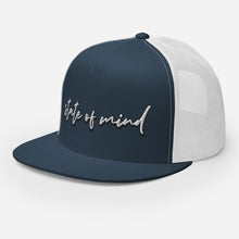 Load image into Gallery viewer, &quot;State of Mind&quot; Snapback Trucker Cap (Color options available)
