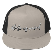 Load image into Gallery viewer, &quot;State of Mind&quot; Snapback Trucker Cap (Color options available)
