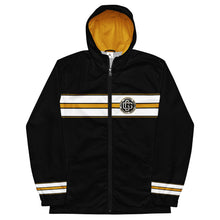 Load image into Gallery viewer, Black n Gold Flex Men&#39;s Windbreaker
