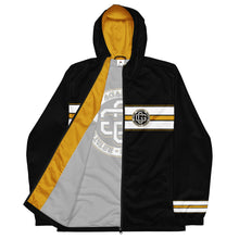 Load image into Gallery viewer, Black n Gold Flex Men&#39;s Windbreaker
