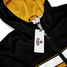 Load image into Gallery viewer, Black n Gold Flex Men&#39;s Windbreaker
