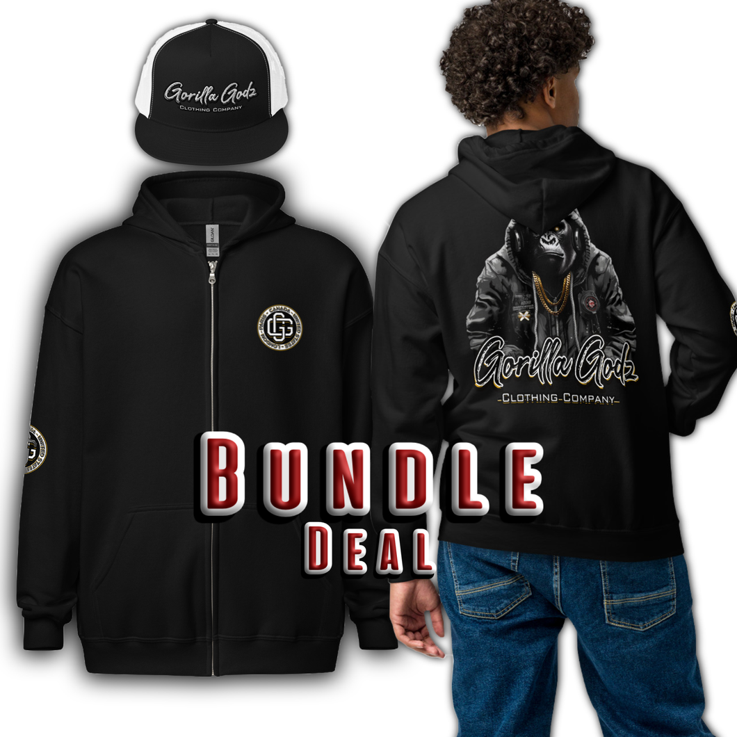 Gorilla God Hoodie and a half price Snapback