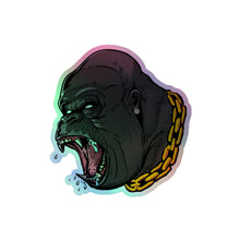 Load image into Gallery viewer, Screaming Gorilla Holographic stickers (3 Sizes)
