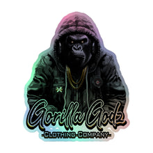 Load image into Gallery viewer, Gorilla Godz Holographic stickers (3 Sizes)
