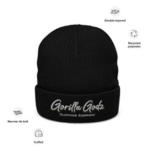 Load image into Gallery viewer, Gorilla Godz Ribbed knit beanie (Color options available)
