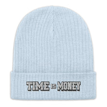 Load image into Gallery viewer, &quot;Time is Money&quot; Ribbed knit beanie (Color options available)
