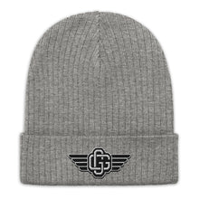 Load image into Gallery viewer, &quot;Monogram wingz&quot; Ribbed knit beanie (Color options available)
