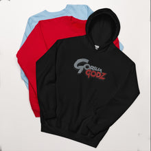 Load image into Gallery viewer, Silver and Red Gorilla Godz Unisex Hoodie
