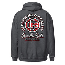 Load image into Gallery viewer, Dreams into Reality Embroidered/DTG Unisex Hoodie
