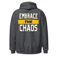 Load image into Gallery viewer, Embrace the Chaos Embroidered/DTG Unisex Hoodie
