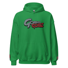 Load image into Gallery viewer, Silver and Red Gorilla Godz Unisex Hoodie
