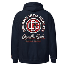 Load image into Gallery viewer, Dreams into Reality Embroidered/DTG Unisex Hoodie
