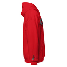Load image into Gallery viewer, Silver and Red Gorilla Godz Unisex Hoodie
