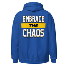 Load image into Gallery viewer, Embrace the Chaos Embroidered/DTG Unisex Hoodie
