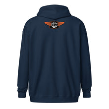 Load image into Gallery viewer, Gold Wings Unisex heavy blend zip hoodie (Color options available)
