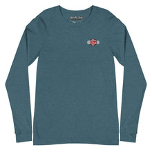 Load image into Gallery viewer, Red &amp; White Unisex Long Sleeve Tee (Color options available)
