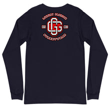 Load image into Gallery viewer, Red &amp; White Unisex Long Sleeve Tee (Color options available)
