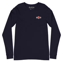 Load image into Gallery viewer, Red &amp; White Unisex Long Sleeve Tee (Color options available)
