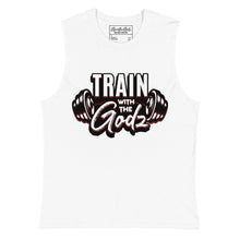 Load image into Gallery viewer, &quot;Train with the Godz&quot; Sleeveless Shirt
