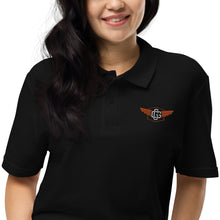 Load image into Gallery viewer, Gold Wing Monogram Unisex pique polo shirt (Color options available)

