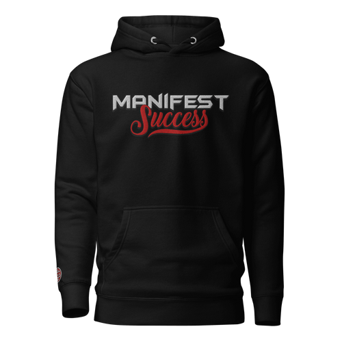 Black unisex hoodie with 
