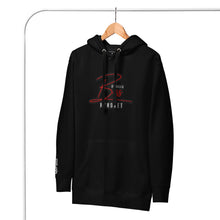 Load image into Gallery viewer, Black Gorilla Boss Mindset pullover hoodie on hanger, featuring a sleek design and empowering logo, ideal for casual wear.
