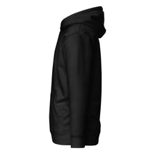 Load image into Gallery viewer, Side view of the Gorilla Boss Mindset Pullover Hoodie in black, showcasing its sleek design and comfortable fit.
