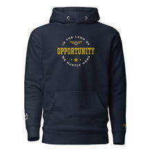 Load image into Gallery viewer, &quot;Opportunity&quot; Embroidered Unisex Hoodie (Color options available)
