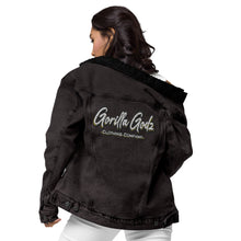 Load image into Gallery viewer, Gorilla Godz Unisex denim sherpa jacket
