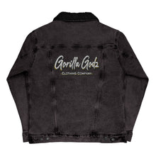 Load image into Gallery viewer, Gorilla Godz Unisex denim sherpa jacket
